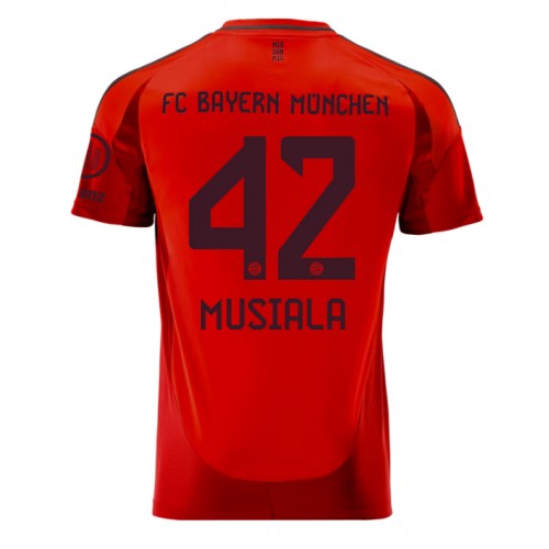 Pánský Fotbalový dres Bayern Munich Jamal Musiala #42 2024-25 Domácí Krátký Rukáv